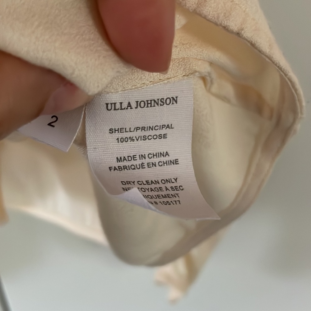 Ulla Johnson Ivy Blouse Size 2 in ivory - Picture 9 of 12